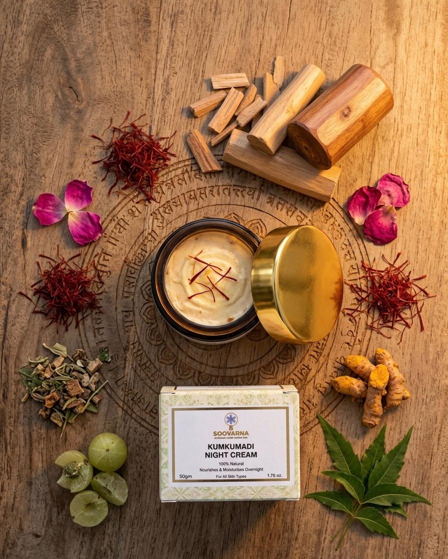 Kumkumadi Night Cream – Wake Up to Naturally Radiant Skin