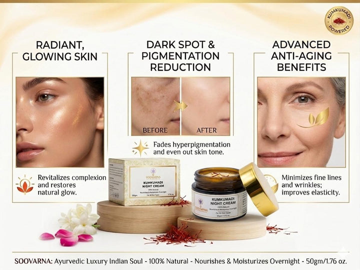 Kumkumadi Night Cream – Wake Up to Naturally Radiant Skin