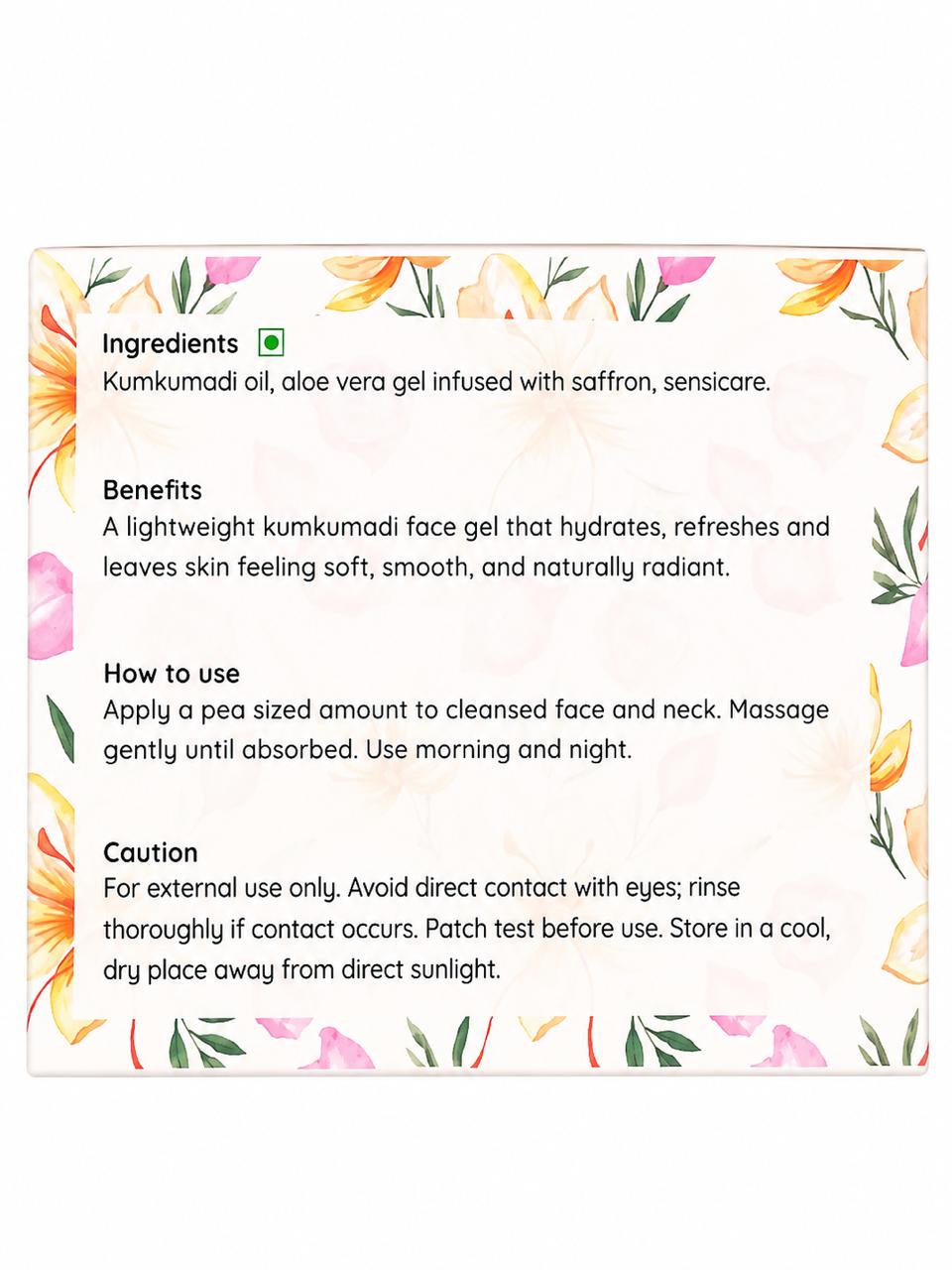 Kumkumadi Face Gel – Hydrating & Brightening Gel