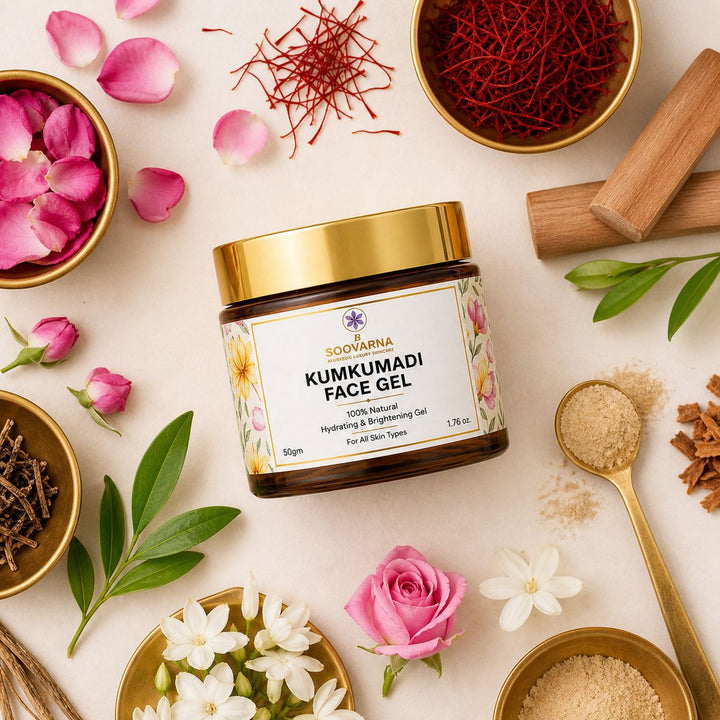 Kumkumadi Face Gel – Hydrating & Brightening Gel