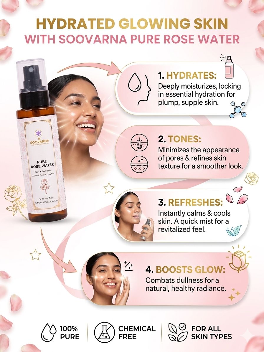 Pure Rose Water Face & Body Mist 100 ML