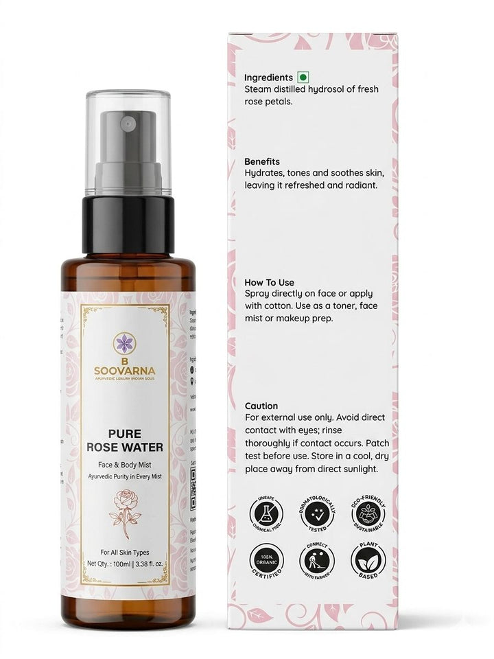 Pure Rose Water Face & Body Mist 100 ML